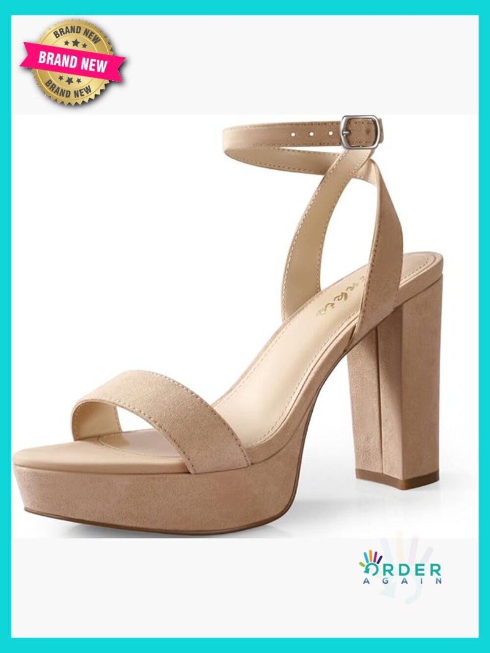 Chunky Platform Heels Comfortable Block Heel Sandals Strappy Ankle Strap Dressy